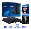 Consola PS4 Pro 1TB 4K HDR + UFC 3 EA Sports us + Dishonored 21