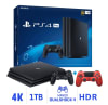 Consola PS4 Pro 1TB 4K HDR + Mando PS4 DualShock 4 V2 Rojo Magna1