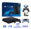 Consola PS4 Pro 1TB 4K + Mando Azul Titanio + Soporte de Celular1