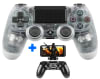 Mando PS4 Crystal V2 Compatible Soporte de Celular Cable4
