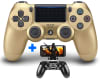 Mando PS4 Oro V2 Compatible Soporte de Celular Cable3