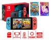 Consola Nintendo Switch Batería 2019 + Crash Nitro + Just Dance 20201