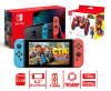 Consola Nintendo Switch Batería + Mando Hori Battle Pad Super Mario1