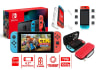 Consola Nintendo Switch Batería + Estuche Carbón Rojo + Case + Mica1