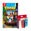 Mando Nintendo Switch Joy Con Red Blue + Crash Bandicoot NSane Trilogy1