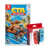 Mando Nintendo Switch Joy Con + Crash Team Racing Nitro Fueled1