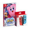 Mando Nintendo Switch Joy Con Neon Red & Blue + Kirby Star Allies1