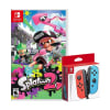 Mando Nintendo Switch Joy Con Neon Red & Blue + Splatoon 21