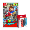 Mando Nintendo Switch Joy Con Neon Red & Blue + Super Mario Odyssey1