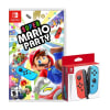 Mando Nintendo Switch Joy Con Neon Red & Blue + Super Mario Party1