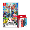 Mando Nintendo Switch Joy Con Red & Blue + Super Smash Bross Ultimate1