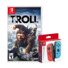 Mando Nintendo Switch Joy Con Neon Red & Blue + Troll and I1