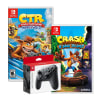 Mando Nintendo Switch Pro Controller + Crash Nitro + Crash Bandicoot1