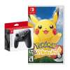 Mando Nintendo Switch Pro Controller + Pokémon Lets Go Pikachu1