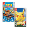 Juego Nintendo Switch Crash Racing Nitro Fueled + Pokémon Lets Pikachu1