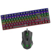Set T-Dagger 2 en 1 Advance Force Teclado Rainbow Switch Rojo + Mouse 6 botones 2400DPI T-TGS005-RD1