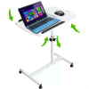 Mesa Portátil para Laptop Mouse, Tablet, Alt. Regulable, 40x40+19cm Melamina Blanco1