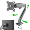 Rack para Monitor Vesa hasta 27 pulg. Regulable 100x100 75x75 8kg Brazo BR1