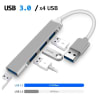 Adaptador Hub USB 4 puertos en 1 Multipuertos USB 3.01