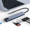 Adaptador 8 en 1 USB C a HDMI 4K, Lan RJ45, 2xUSB 3.0, PD, USB C, SD, TF1