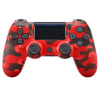 Mando PS4 Rojo Camuflado Alta Calidad Compatible Red Camouflage1