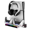 Soporte de PS5 Slim, Pro y Clásico para Pared con Cargador de Mandos, Sujetador Audífonos, 3xUSB ip1
