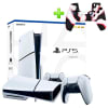 Pack Consola PS5 Slim con Lector 1TB + Funda para Mando PS5 Blanco / Negro / Rojo Flameado1