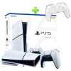 Pack Consola PS5 Slim con Lector 1TB + Case para Mando PS5 Transparente Rígido1