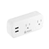 Tomacorriente Doble Smart Teros Compatible con Alexa, Google, 3600W Blanco TE-9102W1