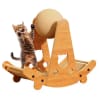 Rascador para Gatos con Pelota Cartón Corrugado y Madera 52x25.6x45.6 cm Mod. B1