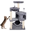 Rascador para Gatos Árbol 3 niveles de Diversión Casa 57x35x100 cm Mod. E1