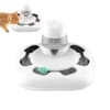 Juguete para Gatos Perros Base Plato Giratorio con Dispensador de Comida Recargable Blanco1