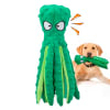 Juguete para Perros Pulpo con Sonido Mordedor Crunch 32cm Verde1