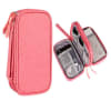 Estuche Organizador Documentos Electrónicos de Viaje Impermeable Rosado1