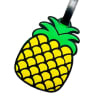 Etiqueta de Maleta Distintivo Datos Silicon 11cm Piña1