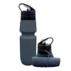 Botella de Agua Plegable Tomatodo 700ml para Viaje Silicon Gris1