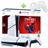 Pack Consola PS5 Slim Spiderman 2 Lector 1TB + Case para Mando PS5 Transparente Rígid1