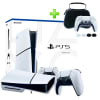 Pack Consola PS5 Slim con Lector 1TB + Kit 6 en 1 para Mando PS5 Case + Estuche + Grips, ipl1