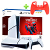 Pack Consola PS5 Slim Spiderman 2 Lector 1TB + Funda para Mando PS5 Rojo1
