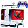 Pack Consola PS5 Slim Spiderman 2 Lector 1TB + Case para Mando PS5 Azul/Morado Rígido1