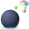 Pack Echo Dot 5ta Gen Parlante Alexa Azul + Foco Led Sengled 60W Multicolor 1-PK1