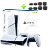 Pack Consola PS5 Slim con Lector 1TB + Set 8 und Grips para Mando PS5 Joystick1