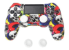 Funda Protector de Mando PS4 Dualshock 4 con Grips Calavera 011