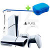 Pack Consola PS5 Slim con Lector 1TB + Estuche para Mando PS5 Azul1