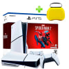 Pack Consola PS5 Slim Spiderman 2 Lector 1TB + Estuche para Mando PS5 Amarillo1