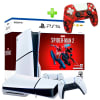 Pack Consola PS5 Slim Spiderman 2 Lector 1TB + Funda para Mando PS5 Rojo Camuflado1