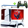 Pack Consola PS5 Slim Spiderman 2 Lector 1TB + Funda para Mando PS5 Verde Camuflado1