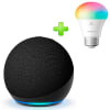 Pack Echo Dot 5ta Gen Parlante Alexa Negro + Foco Led Sengled 60W Multicolor 1-PK1