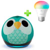 Pack Echo Dot Niños 5ta Gen Parlante Alexa Verde + Foco Led Sengled 60W Multicolor 1-PK1