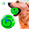 Pelota para Perros de Goma con Sonido, Verde, wobble1